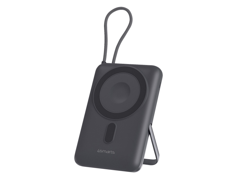 4Smarts Enterprise Pocket, 10000 Mah, Quick Charge 2.0, Kabelloses Aufladen, 22,5 W, Grau