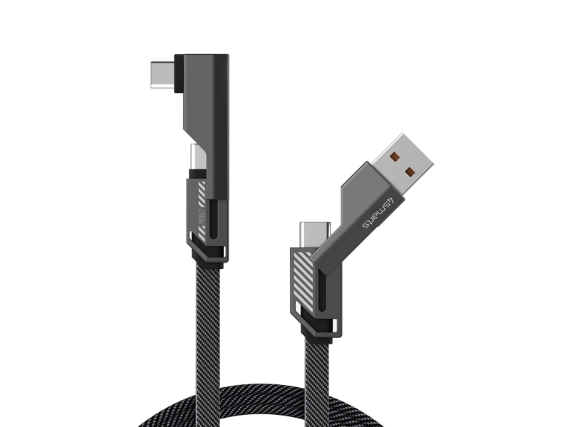 4Smarts 541457, 1,5 M, Usb A, Usb C, Grafit