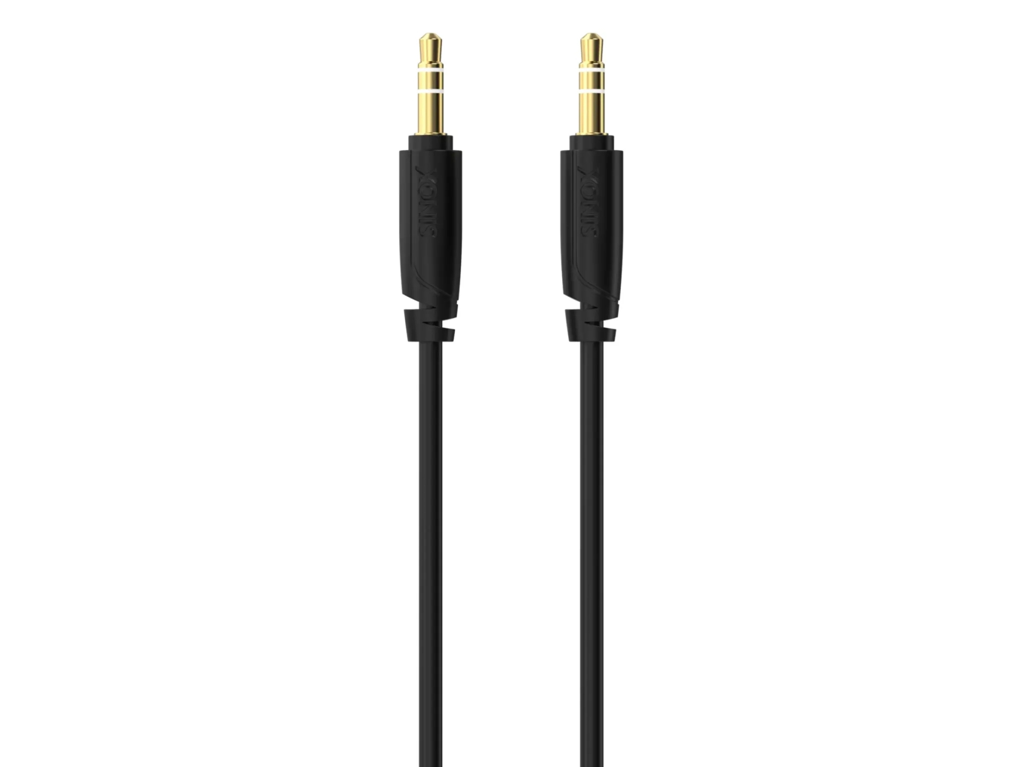 Sinox SXA06105, 3,5mm, Hankontakt, 3,5mm, Hankontakt, 5 m, Svart | Datortillbehör - Kablar & adaptrar - Ljudkablar | GameStuff