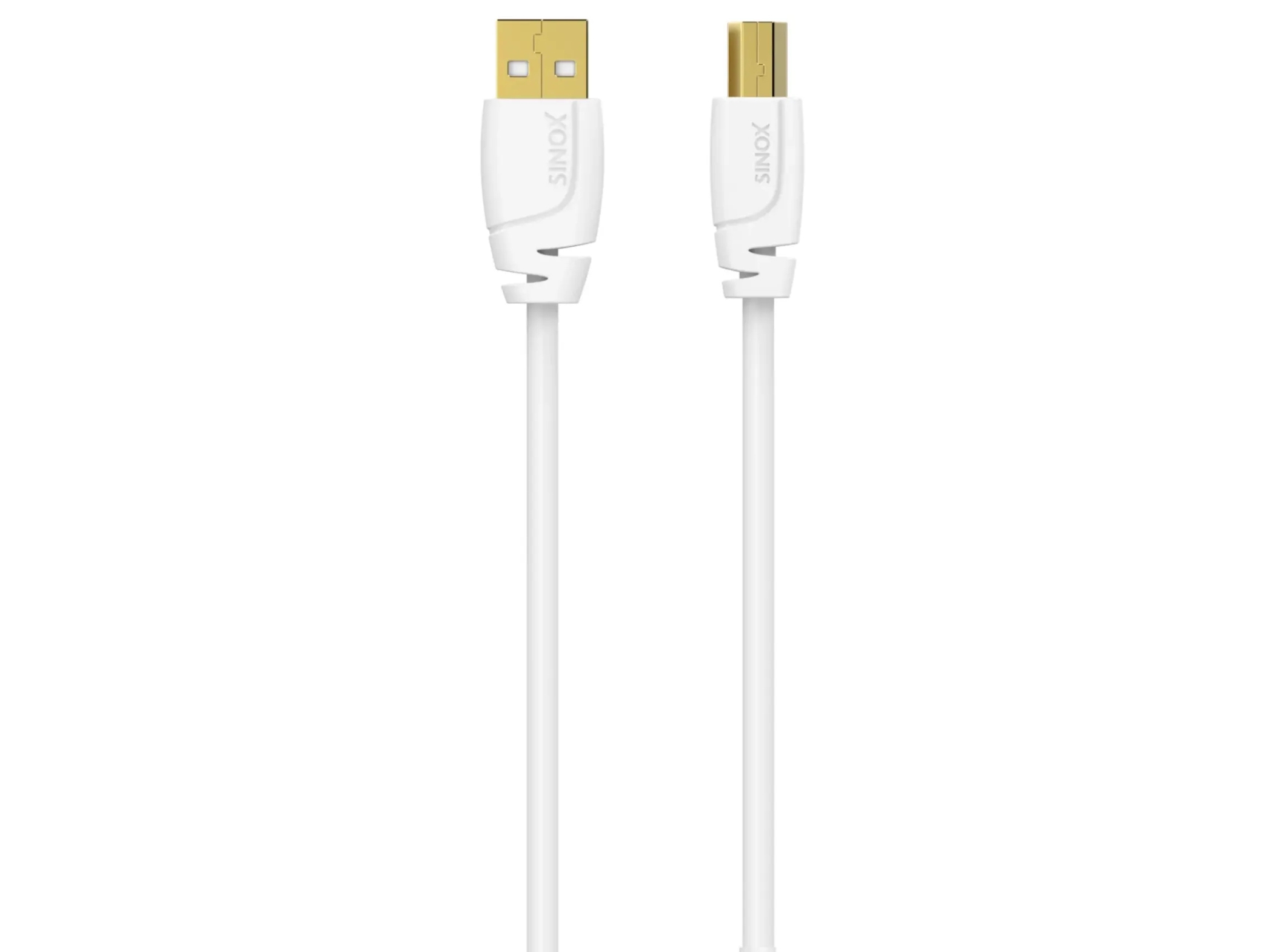 Sinox USB 2.0 kabel för skrivare. 3m. Vit | Datortillbehör - Kablar & adaptrar - Datakablar | GameStuff