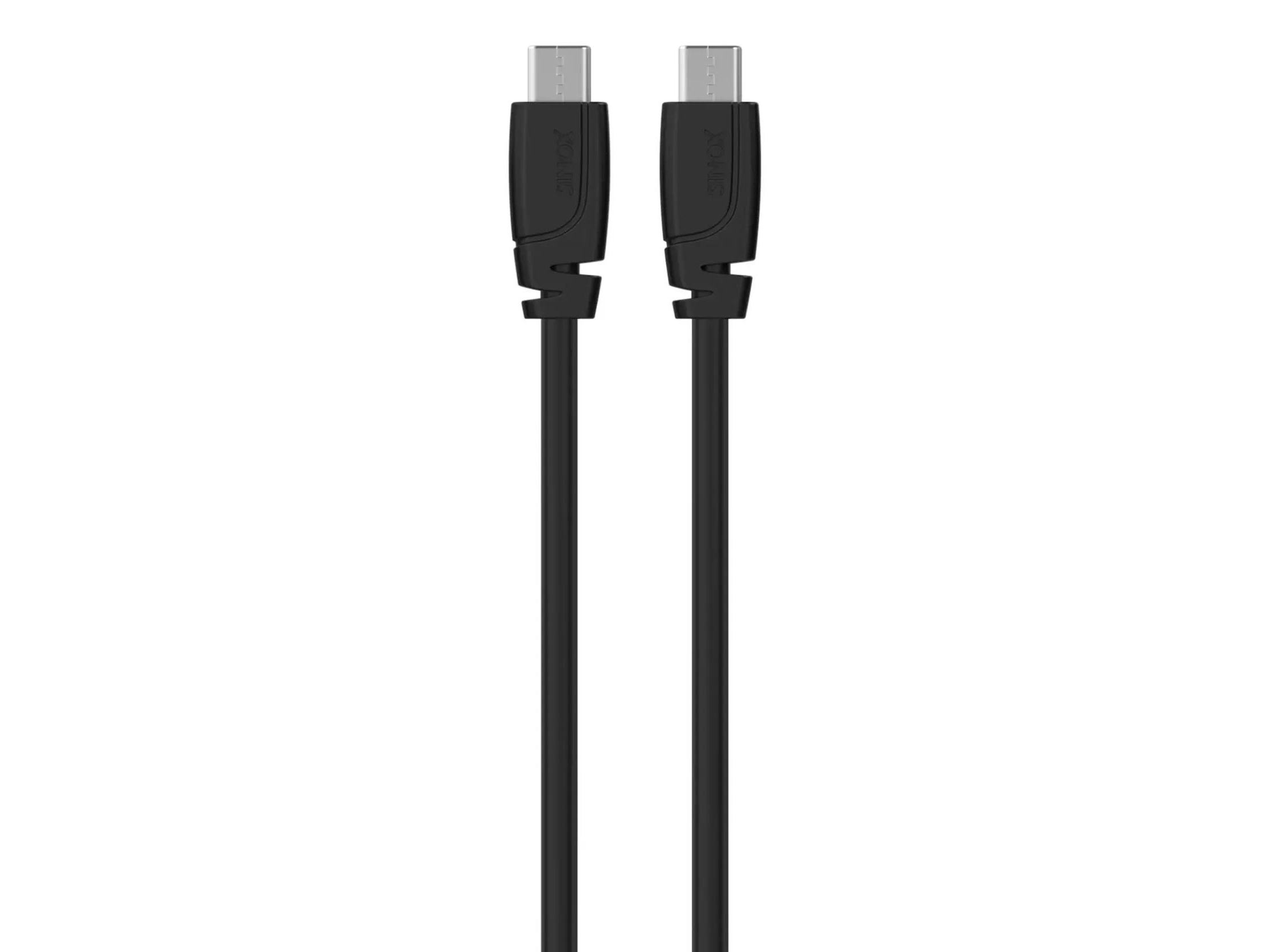 Sinox SXI06362, 2 m, USB C, USB C, USB 3.2 Gen 2 (3.1 Gen 2), 10 Gbit/s, Svart | Datortillbehör - Kablar & adaptrar - Datakablar | GameStuff