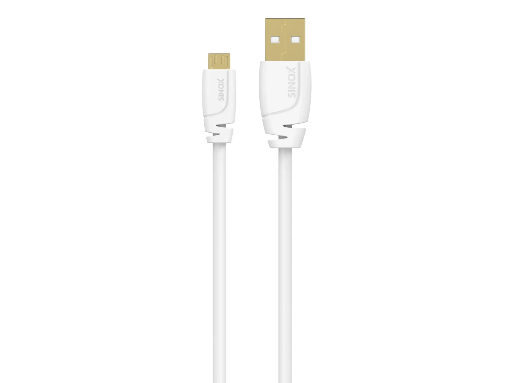 Sinox Micro USB-kabel. 0,75 m. Vit | Datortillbehör - Kablar & adaptrar - Datakablar | GameStuff