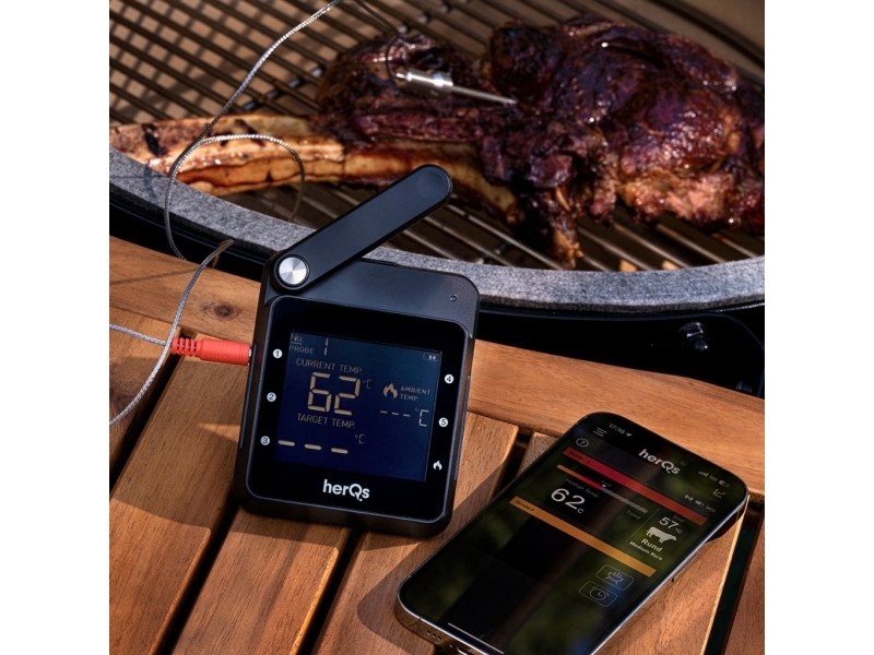 HerQs Professional - Black | Trädgården - Grillar - Stektermometer | GameStuff