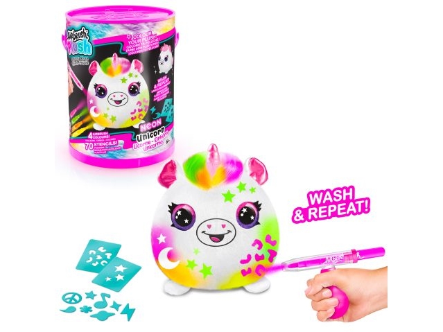 Airbrush Plush Neon Squish Pals Målarhinkar | N - A | GameStuff