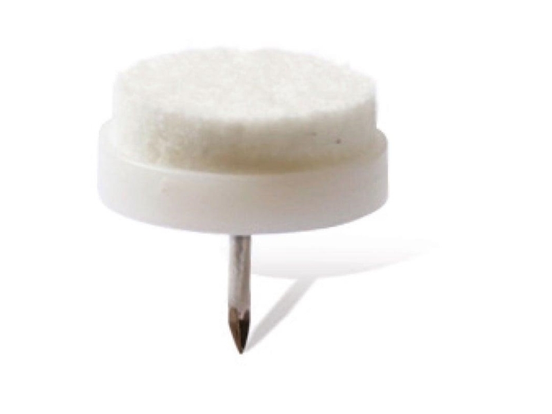 Husholdnings filtpuder med søm D24 hvid, 8 stk.
