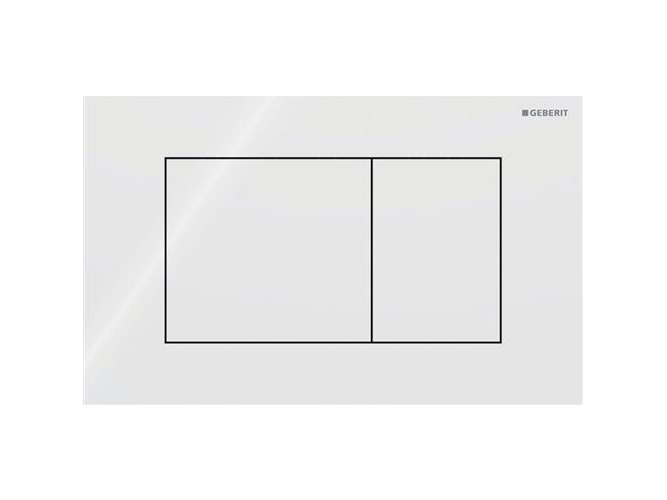 Geberit Sigma40 manöverplatta - För dubbelspolning kvadrat Vit | VVS Artiklar - Badrum - Tillbehör för toalett | GameStuff