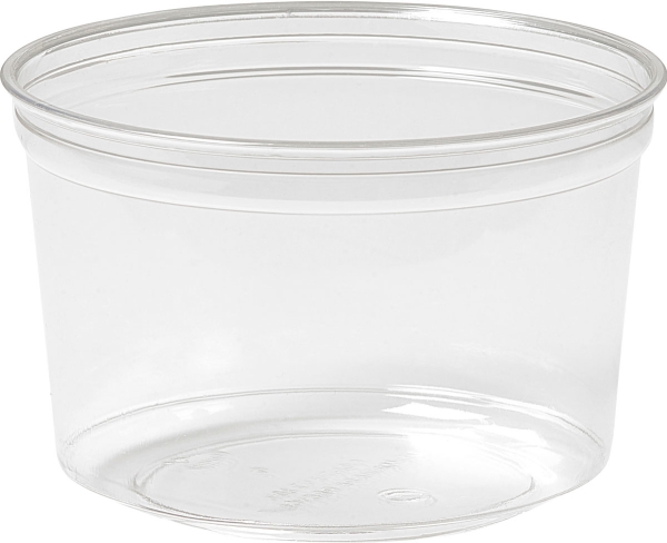 Kuppi Crystal Deli 500 ml Ø116x75 mm Pyöreä Vahva RPET Kirkas, 10 kpl x 35 kpl/krt