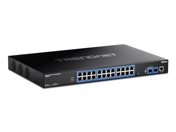 Trendnet Ti-Rg262i, Managed, Gigabit Ethernet (10/100/1000), Vollduplex, Rack-Einbau, 1U