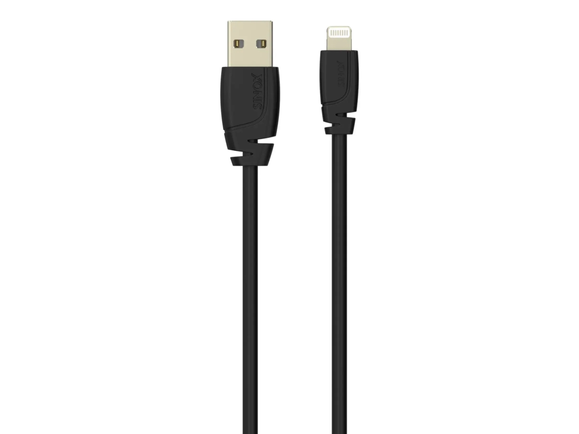 Sinox PRO Lightning kabel m/original Apple™ chip. 1m. Sort, 1 m, Lightning, USB A, Hanstik, Hanstik, Sort | Datortillbehör - Kablar & adaptrar - Datakablar | GameStuff