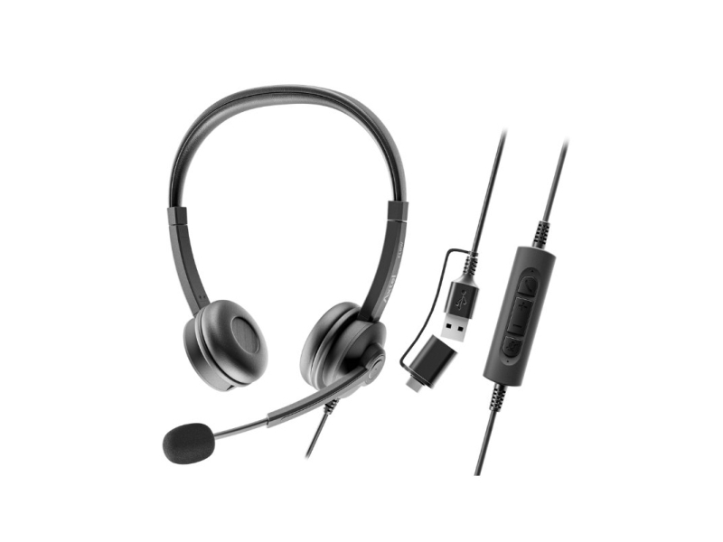 Auriculares Axtel Flow Stereo Usb-C + Usb-A