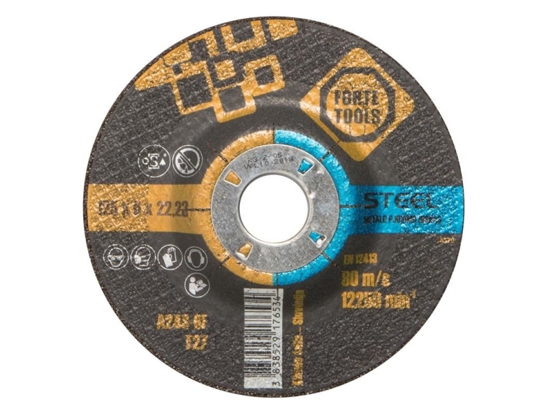 Forte Slibeskive 125X6,5X22,23 Mm