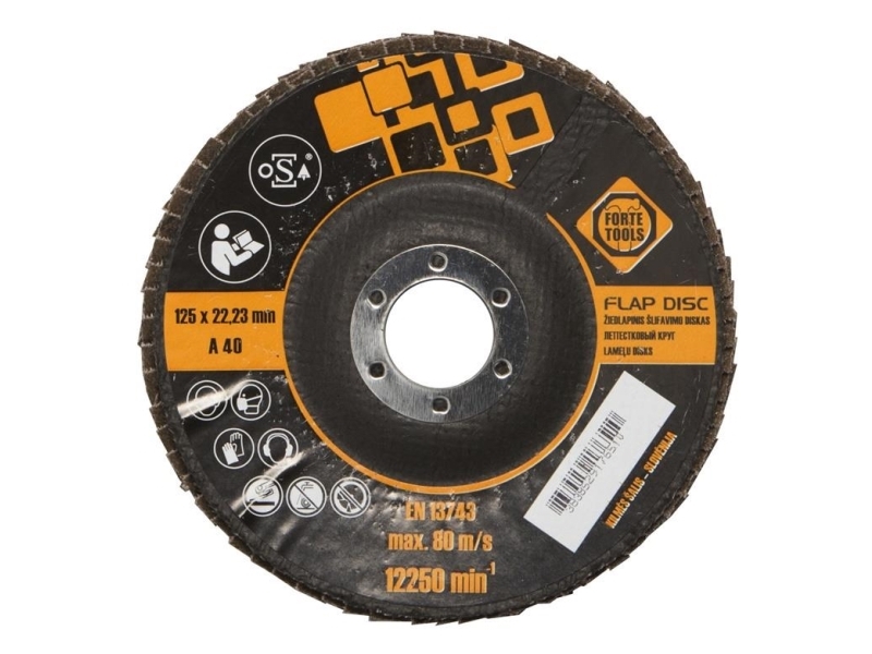 Forte Schleiflamellenscheibe 125X22,23 Mm Für Forte T