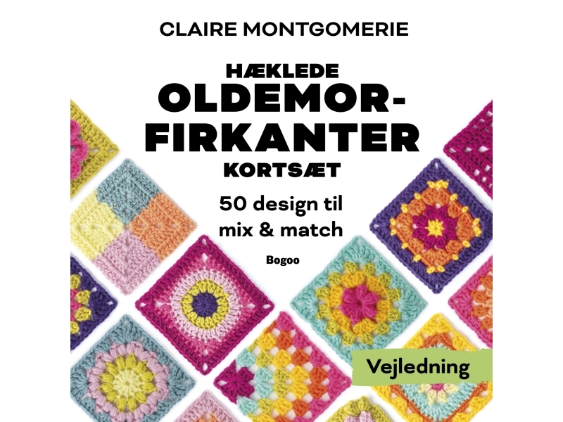 Hæklede oldemorfirkanter – Kortsæt | Claire Montgomerie