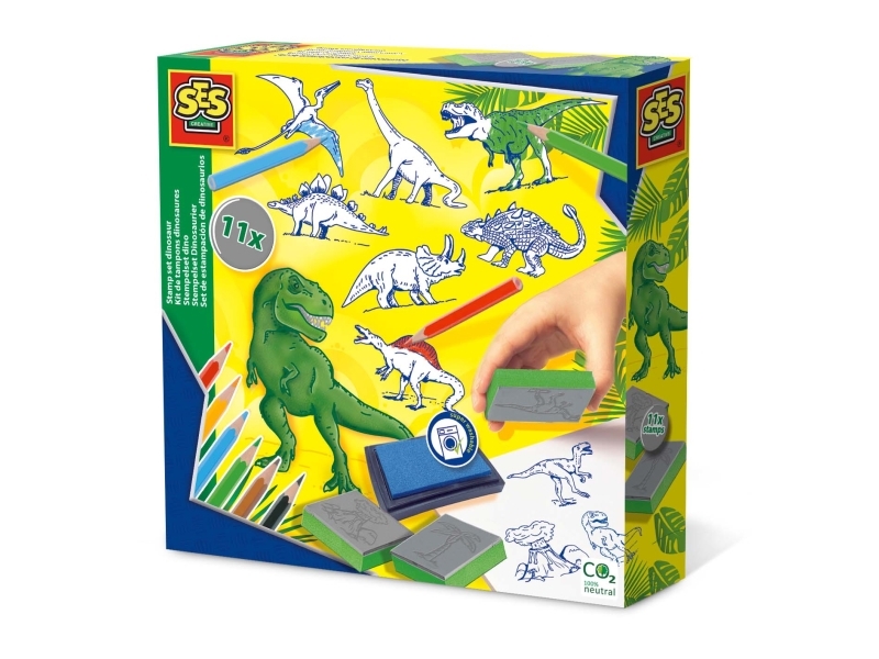 SES Creative 14919, Stämpelset för barn, 3 År, Grön, 1 styck | N - A | GameStuff