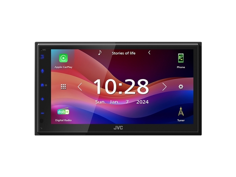 JVC KW-M695DBW Bilradio Apple CarPlay / Android Auto, DAB+ och Bluetooth | Bilvård & Biltillbehör - Bilens Interiörutrustning - HiFi för bilar - Bilstereo | GameStuff