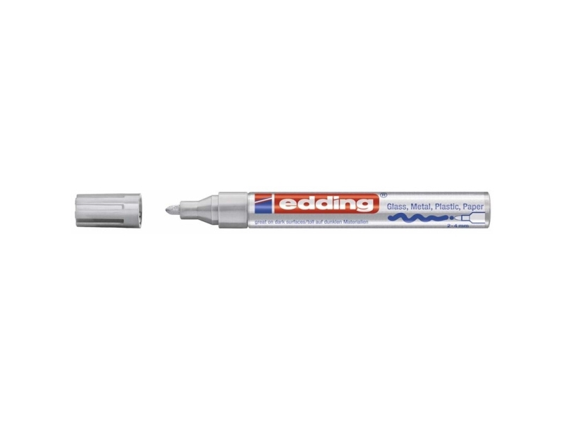 Edding 750 permanentti valkoinen 2-4mm pyöreä kärki - (10 kpl)