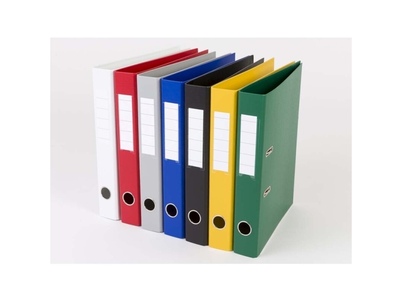 Brevordner Q-Line blå A4 metalskinne 50mm ryg - (10 stk.) | Arkivering - Letter orders - PP letter order | GameStuff