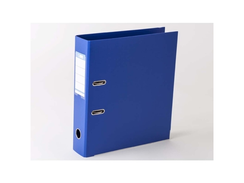 Brevordner Q-Line blå A4 metalskinne 75mm ryg - (10 stk.) | Arkivering - Letter orders - PP letter order | GameStuff