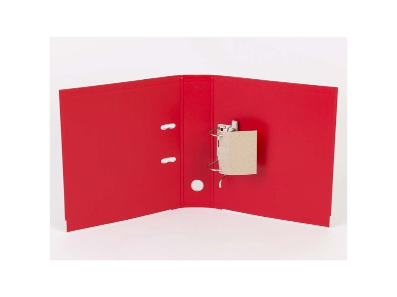 Brevordner Q-Line röd A4 metalskinne 75mm ryg - (10 stk.) | Arkivering - Letter orders - PP letter order | GameStuff