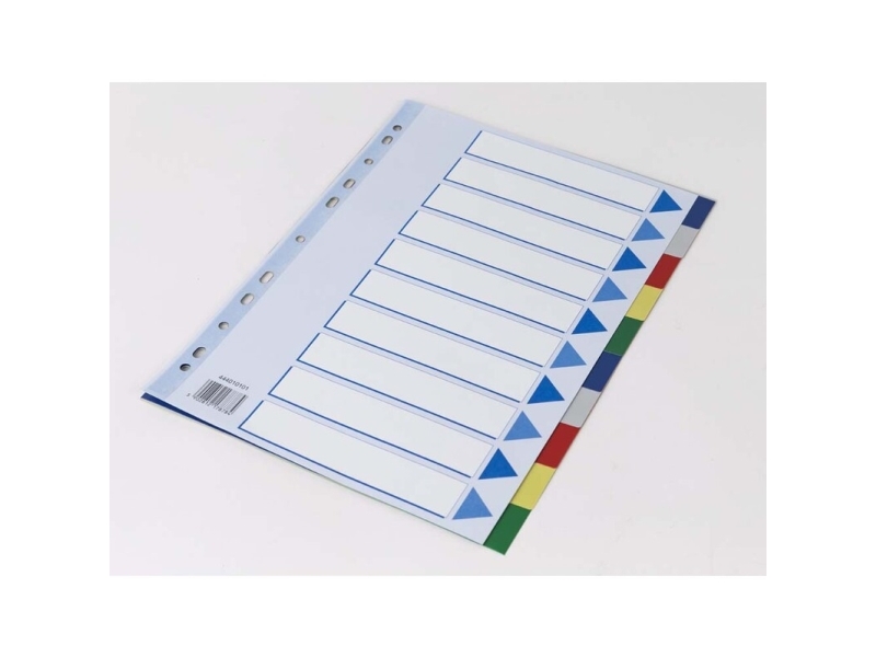 Flikblad Q-Line A4 10-stycken med framsida av kartong - (20 st.) | Arkivering - Tabblad - PP-Tabblad & Register | GameStuff