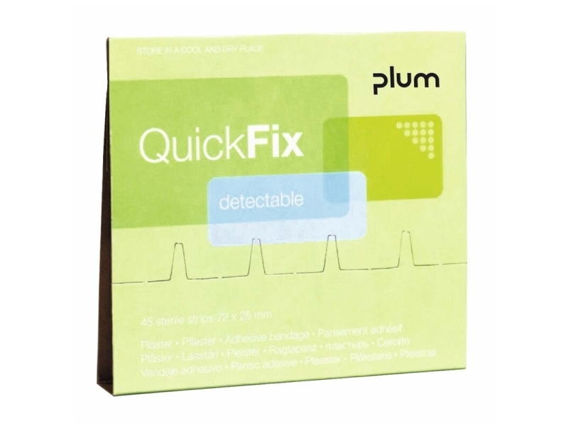 Plaster Refill Detectable 45Stk Quickfix - (6 Stk.)