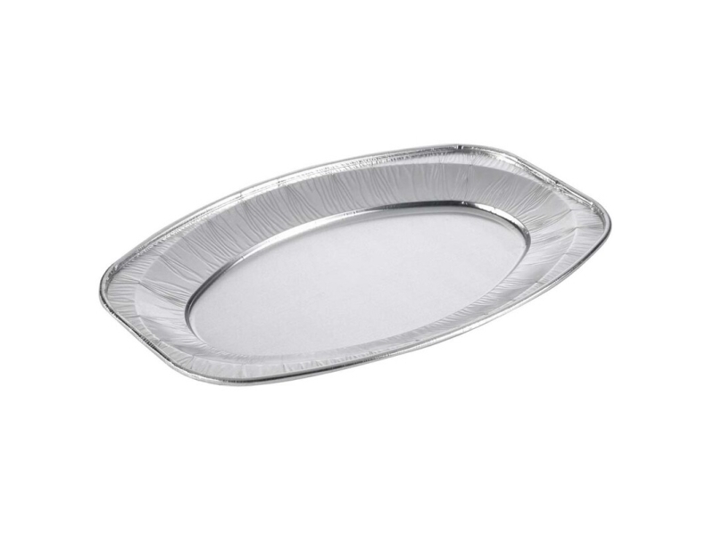 Cateringfad oval mellem 43x29x2,5cm glat 10stk/pak