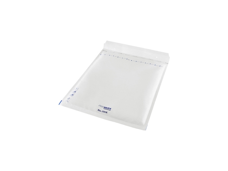 Bubbelpåse Airmax 370x480mm vit Nr. 20/K inner 350x470mm 50st/förpackning | Papper & Emballage - Kuvert & påsar - Frakt påsar | GameStuff