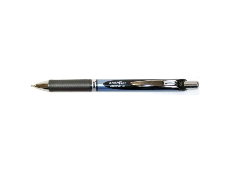 Kulspetspenna Pentel EnerGel 0,5 mm svart BLN75-A - (12 st.) | Skrivredskap - Kulspetspennor & Reservoarpennor - Rullpennor | GameStuff