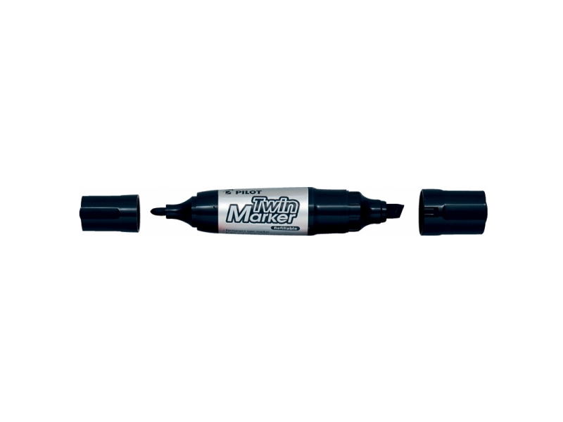 Pilot Twin marker Jumbo, musta, Sort