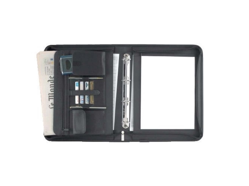 Dokumentmapp Eurostyle svart konstläder stor A4 med ringar | Arkivering - Presentationsmappar och omslag - Dokument Presentation och tillbehör | GameStuff