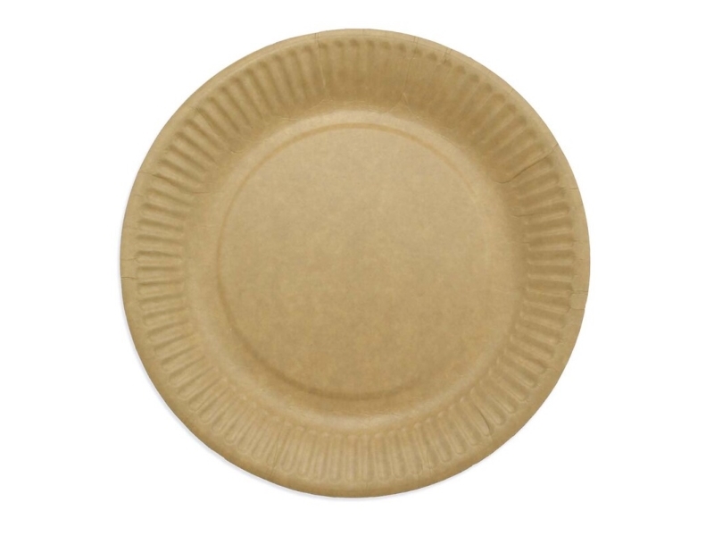 Tallerken frokost pap 18cm, brun 50stk/pak