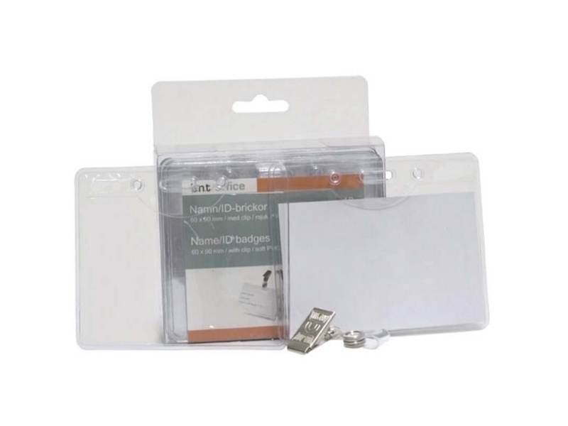 BNT kongresmærker t/ID, liggende format - 6 x 9 cm, blød plast