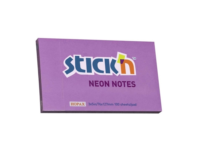 Muistiinpanovälineet, BNT Stick´n, violetti, 127x76mm 12 kpl - (12 kpl)