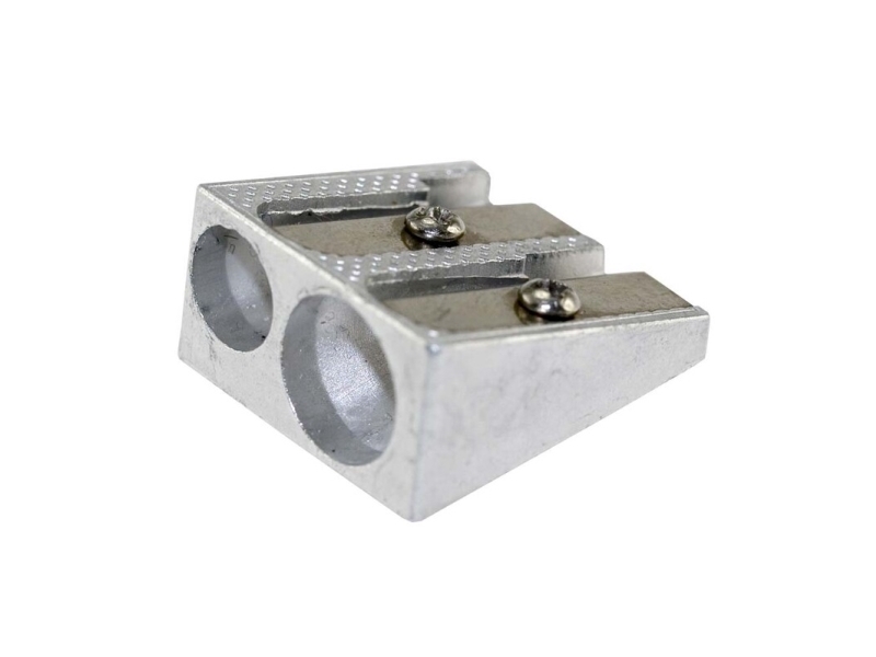 Pennvässare aluminium dubbel | Skrivredskap - Skrivtillbehör - Pennvässare | GameStuff