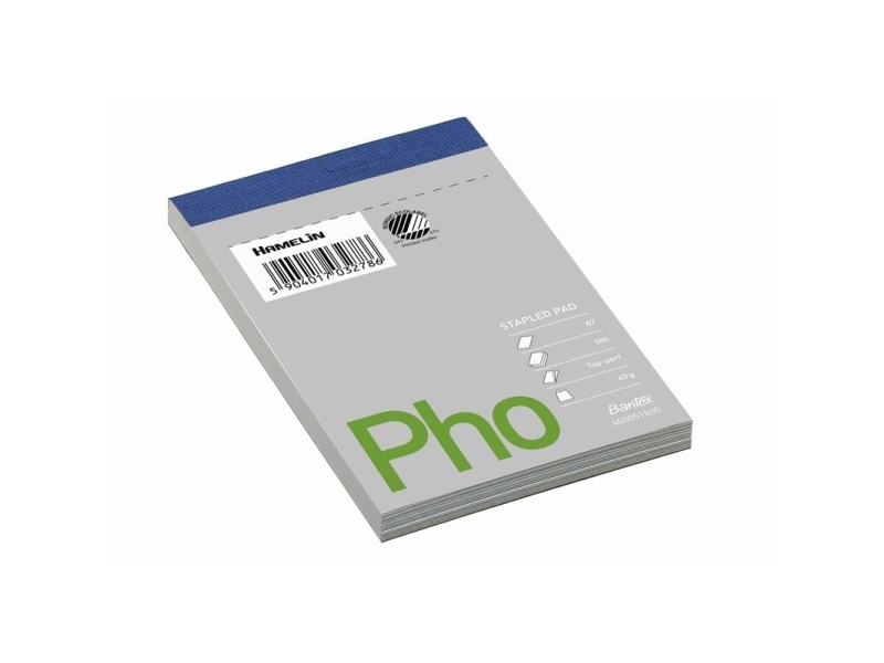 Telefonblock A7 olinjerat 60g 105x74mm 100bl/blk - (10 st.)