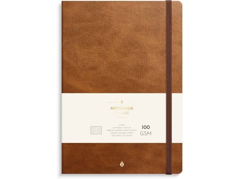 Notebook Deluxe B5 brown | Papper & Emballage - Block & Post-It - Block | GameStuff