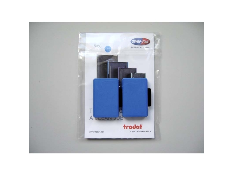 Stempelpude Trodat blå 2-pack 5205 6/55 | Kontorsmaterial - Stämpel - Standard stämpel | GameStuff