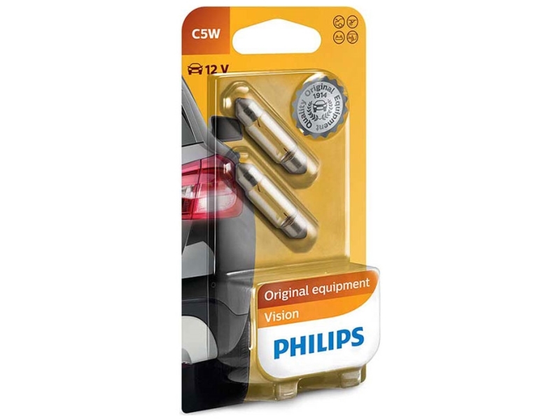 Philips Vision C5W Pinol 38mm 12V - Sæt
