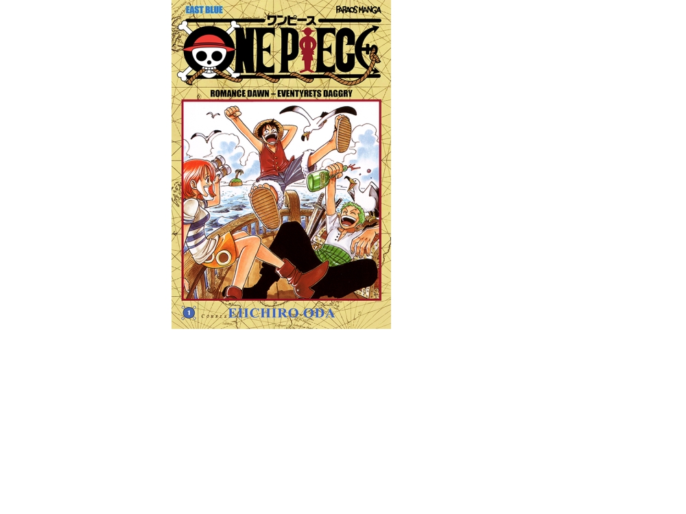 One Piece 1 (Sampakke: Kolli A 4 Stk.) | Eiichiro Oda | Sprache: Dänish