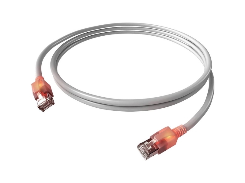 Easylan Cs1oaadadad0050 Rj45 Netzwerkkabel, Patchkabel Cat 6A S/Ftp 5 M Grau Doppelt Geschirmt, Halogenfrei, Flammwidrig 1 Stück