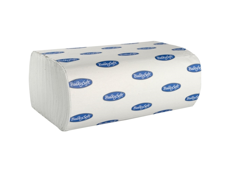 Paperipyyhe, arkit, BulkySoft, Comfort 2-kertainen, valkoinen 205mmx240mm, 18g/m2, laatikko 3750 kappaletta