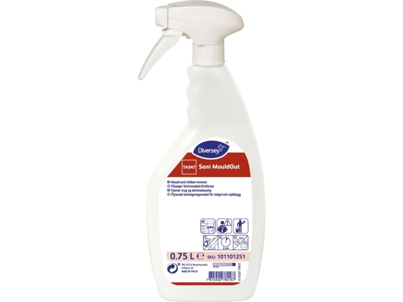 Mugfjerner, Diversey Taski Sani Mouldout, 750 Ml, Klar-Til-Brug, Med Klor - (6 Stk.)