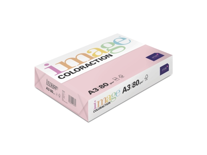 Kopipapir Image Coloraction A3 80g Tropic Pale Pink 500ark/pkt | Papper & Emballage - Vitt papper - Vitt A4 | GameStuff