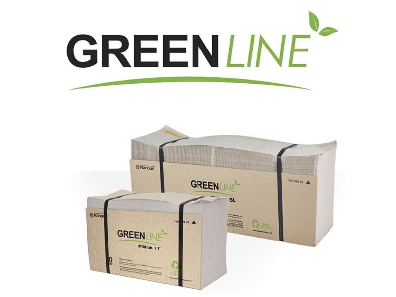 Pakkefyld af papir, FillPak Greenline paper, 1 lag, 70 g/m2, 381 mm x 360.00 m, genanvendt, grå, Sty