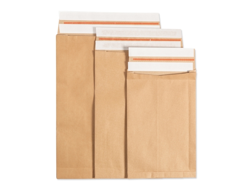 Papir E-Handelspose M/Genluk 250X350x50mm - (100 Stk.)