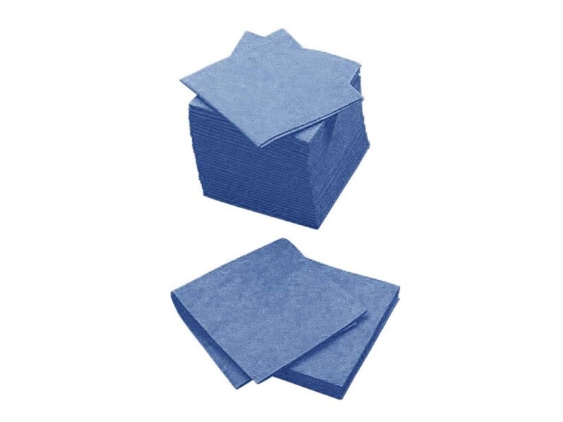 Allroundtrasor, Cleanline, blå 380x380 mm, 140 g/m², förpackning om 200 st | Rengöring - Avtorkning - Toalettpapper och dispensrar | GameStuff