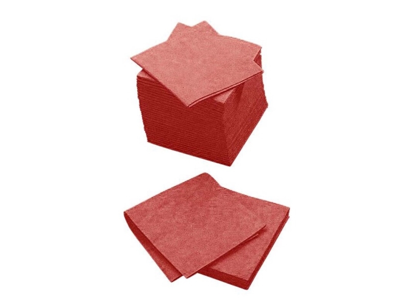Allroundtrasor Cleanline röd 380x380 mm, 140 g/m², 200-pack | Rengöring - Avtorkning - Toalettpapper och dispensrar | GameStuff