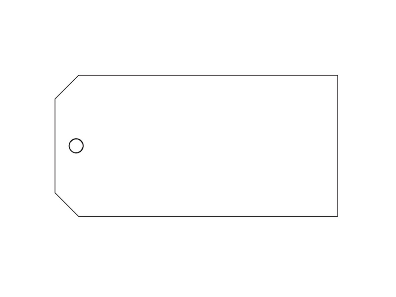 Etikett, vit, låda om 1000 st - (1000 st) | Papper & Emballage - Taggar - Manuell Vit | GameStuff