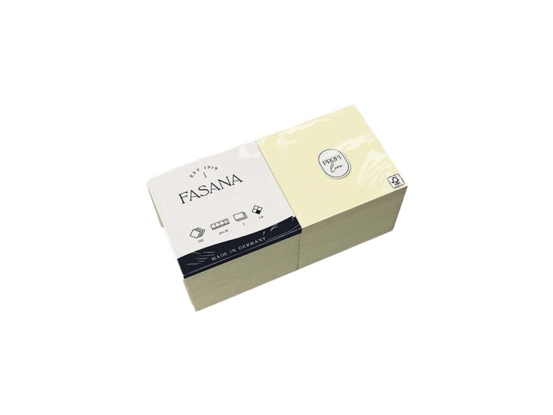 Servietten Kaffee, Fasana, 1/4-Faltung, 3-Lagig Creme 240Mmx240mm, 15G/M2 Schachtel Mit 4 X 250 Blatt