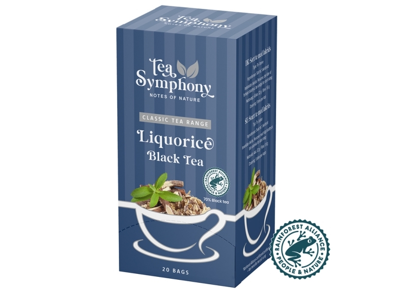 Tee, Symphony, Lakritz-Schwarztee, Packung À 20 Stk.